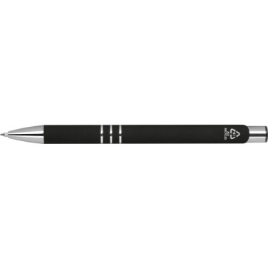 Logo trade corporate gifts image of: Semi gel pen soft touch DUNMORE