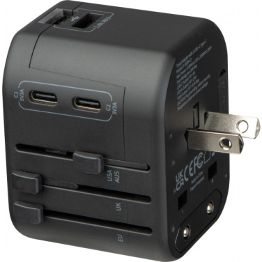 Logo trade promotional giveaways image of: Travel Adapter Maracena