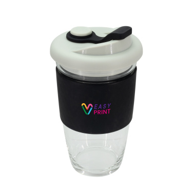 Logotrade promotional merchandise image of: Glass coffee cup 424 ml