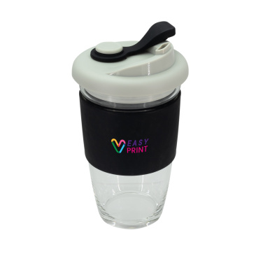 Logo trade promotional products image of: Glass coffee cup 424 ml