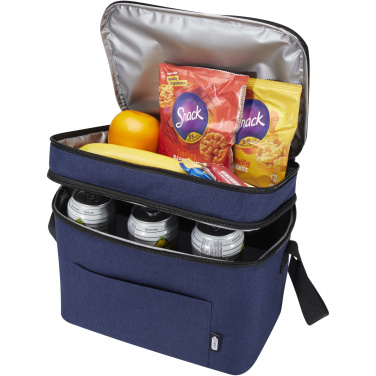Logo trade promotional giveaways image of: Tundra GRS RPET double compartments cooler bag 13L