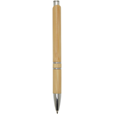 Logo trade promotional merchandise image of: Wicker bamboo ballpoint pen