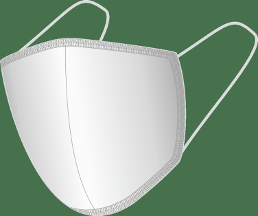 Logo trade corporate gifts image of: BLACK-BLACK cotton face mask 140116500