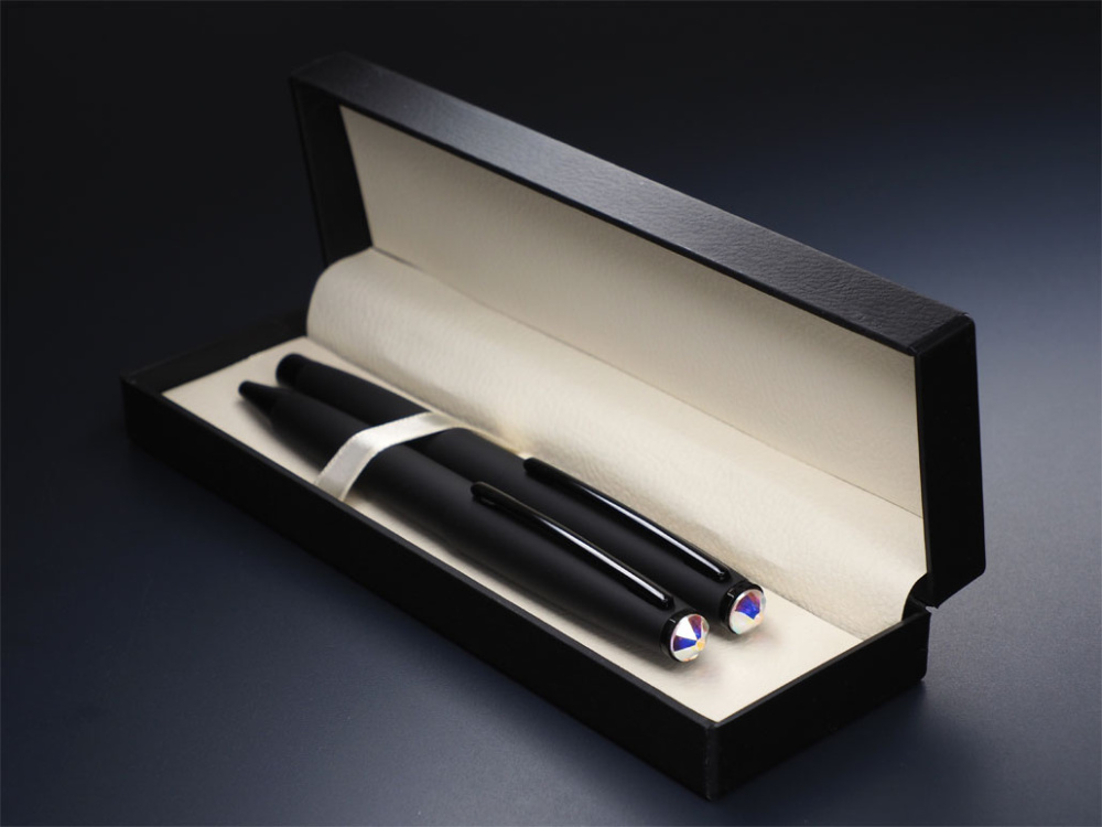 Logo trade promotional items image of: Swarovski Crystal Pen set 1236036