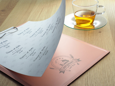 Logo trade business gifts image of: Clipboard menu 1027094