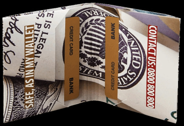 Logo trade promotional giveaway photo of: Origami wallet 998117