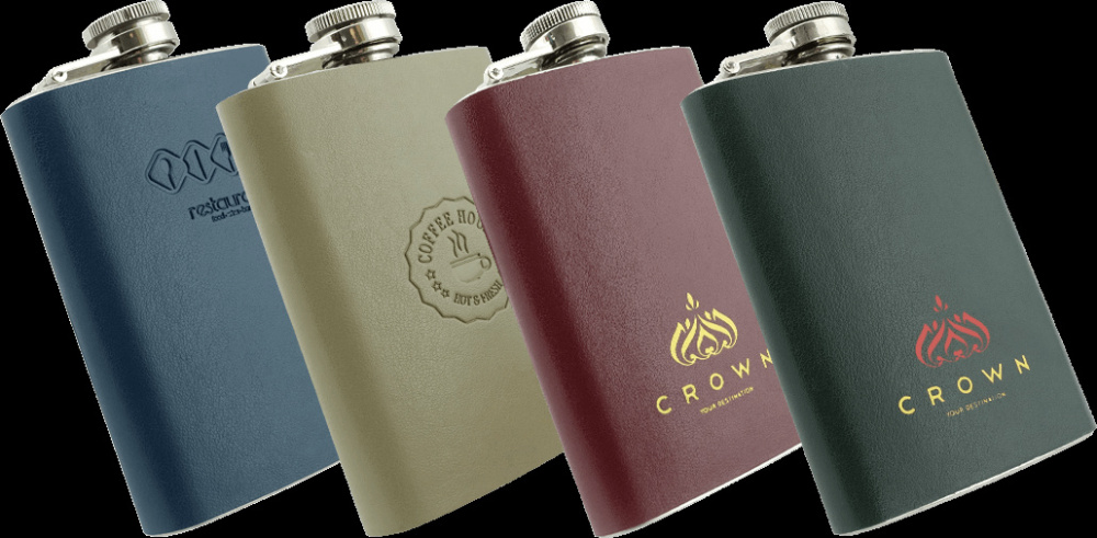 Logo trade corporate gifts image of: Hip flask 426119