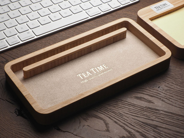 Logo trade business gifts image of: Wooden desk organiser 1850292