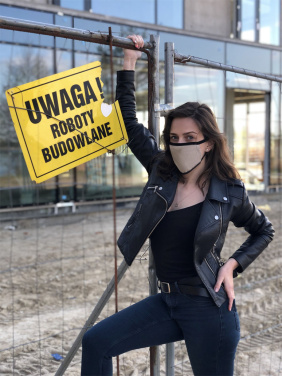 Logotrade advertising products photo of: MARS PRO cotton mask (size M) with pocket and HEPA filter 1380165