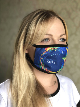 Logo trade business gifts image of: MARS PRO cotton mask (size M) with pocket and HEPA filter 1380165