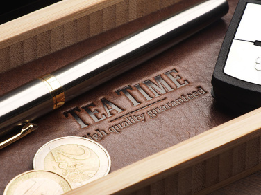 Logo trade promotional gift photo of: Wooden desk organiser 1852292