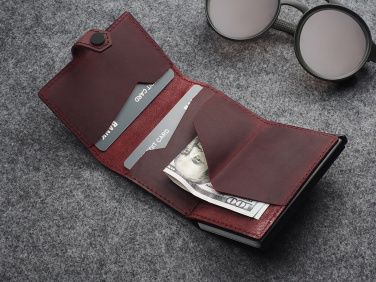 Logo trade promotional merchandise photo of: RFID wallet - Hunter Leather 2109284