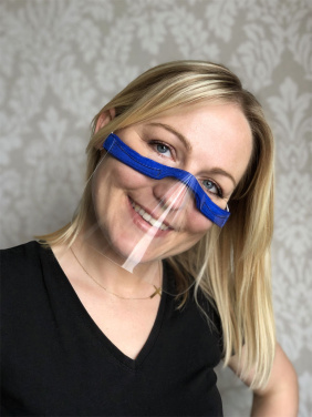 Logo trade advertising products image of: KALIPSO clear face shield-mask for mouth and nose 1447162