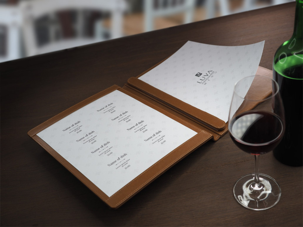 Logotrade promotional giveaway image of: Menu cover 1054119