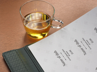 Logo trade corporate gifts image of: Menu cover 1241239