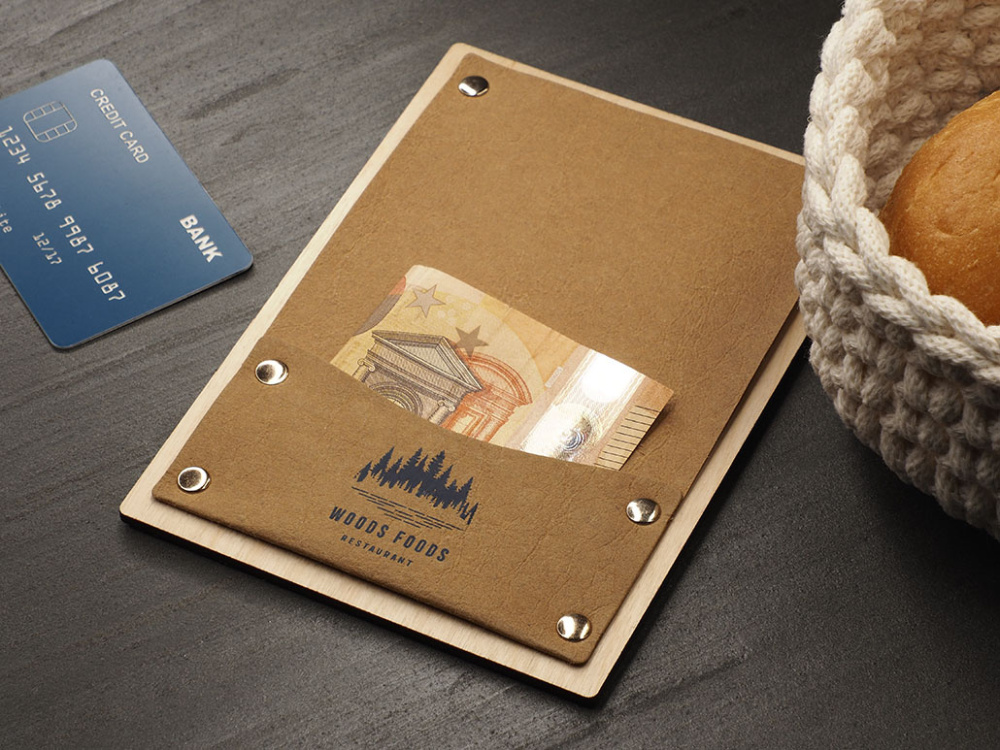 Logo trade promotional gifts image of: Bill holder 1053121