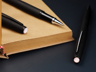 Logo trade promotional giveaways picture of: Opal stone Pen set 1286036