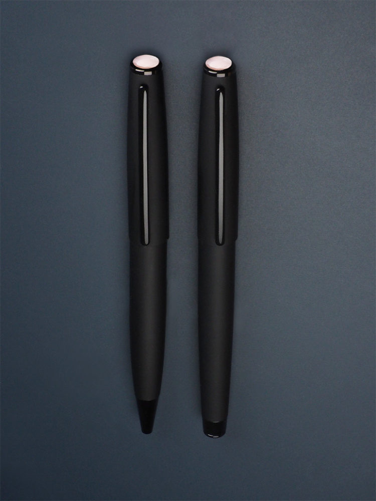 Logo trade advertising product photo of: Opal stone Pen set 1286036