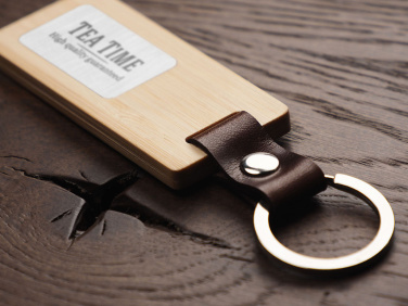 Logo trade corporate gifts picture of: Wooden keyring 1853292