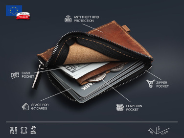 Logo trade advertising products picture of: Wallet 1935310