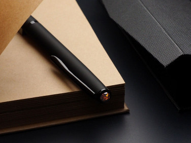 Logo trade promotional product photo of: Ball pen with AMBER stone 2070036