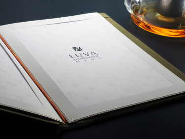 Logo trade promotional giveaways image of: Menu cover Fine Dining Pro 2013324