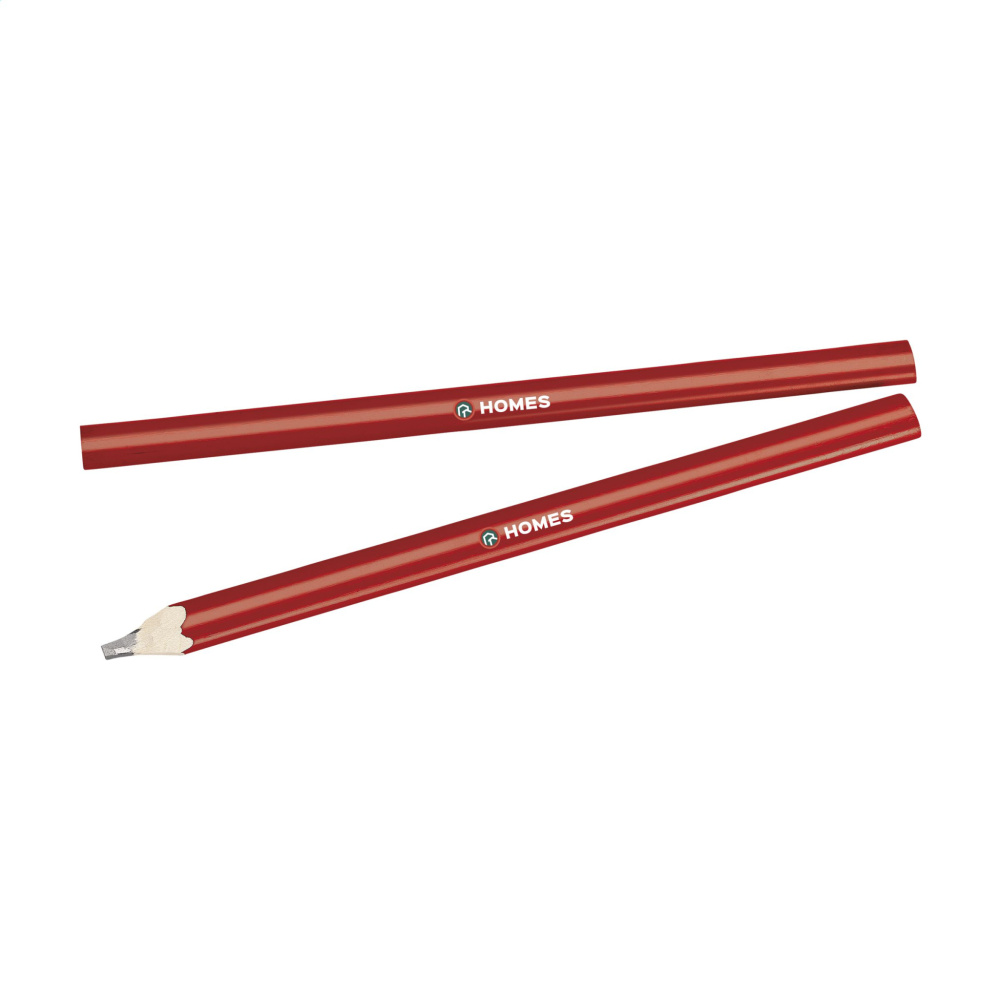 Logo trade promotional items picture of: Carpenter wooden pencil