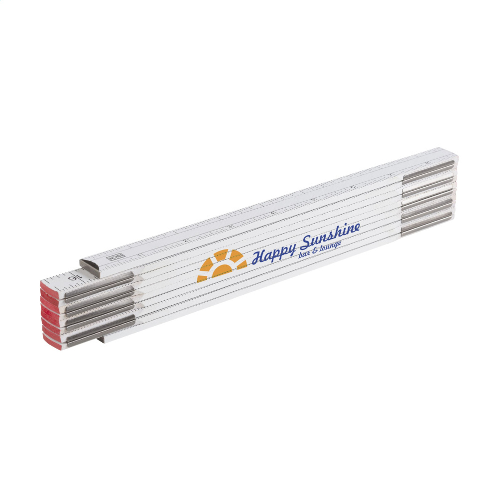 Logo trade advertising products image of: MetricWoodPro ruler