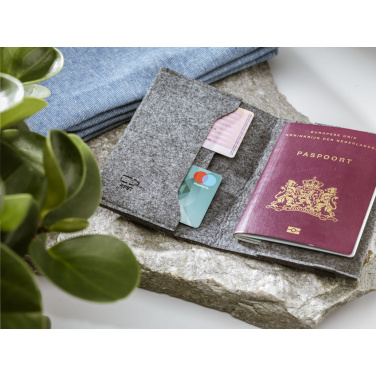 Logotrade promotional merchandise image of: Identify GRS RPET Felt passport holder