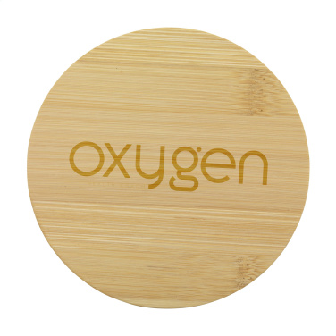 Logo trade corporate gifts image of: Bamboo Coaster Set