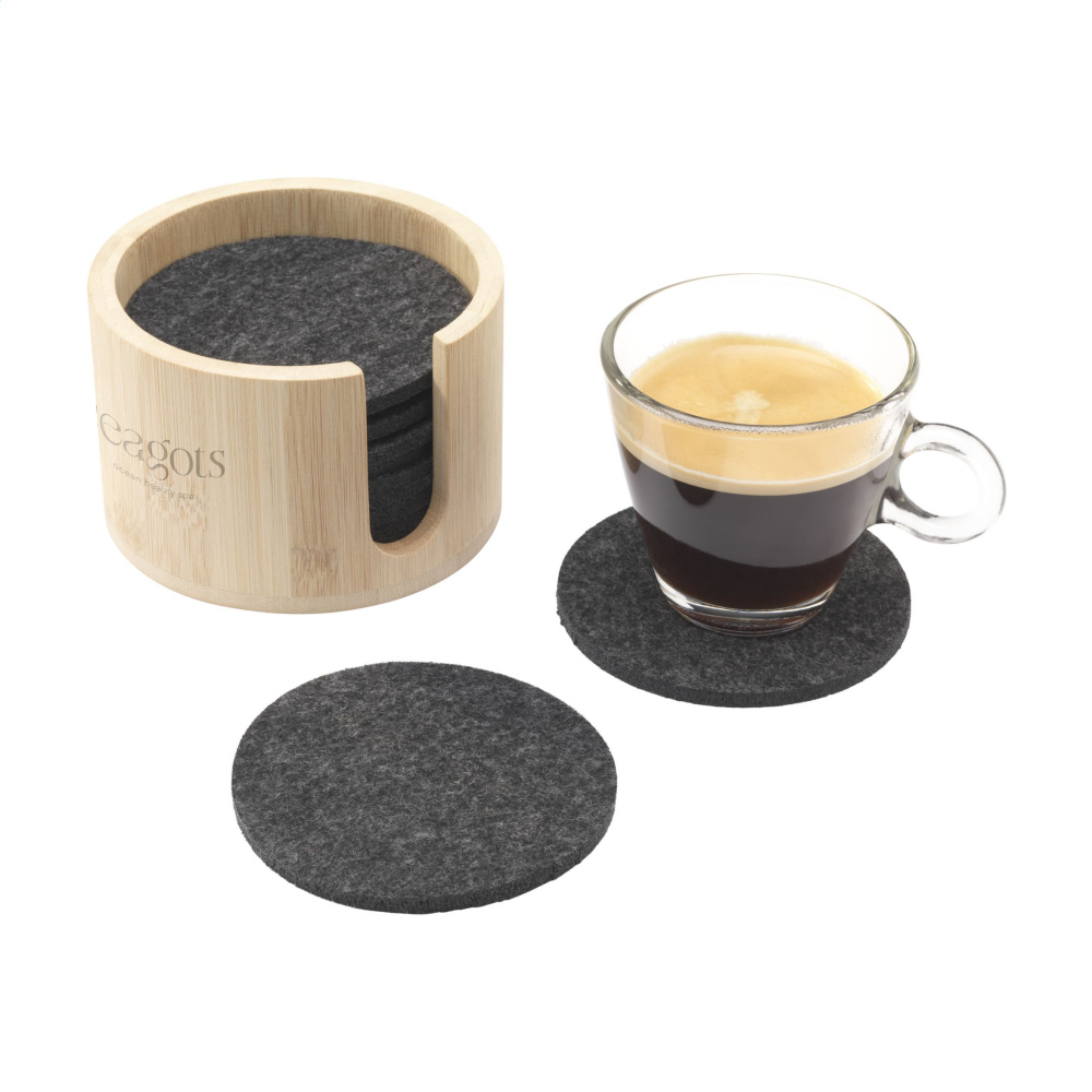 Logotrade advertising products photo of: Cody Felt Coaster Set
