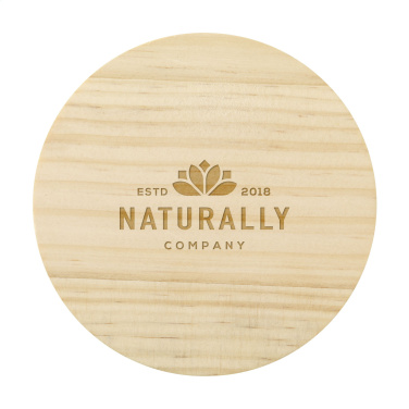 Logo trade promotional gifts image of: Wooosh Flame Scented Candle Dark Amber