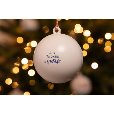 Logo trade corporate gift photo of: Christmas Bauble Ø 7 cm Recycled PP - Made in Europe