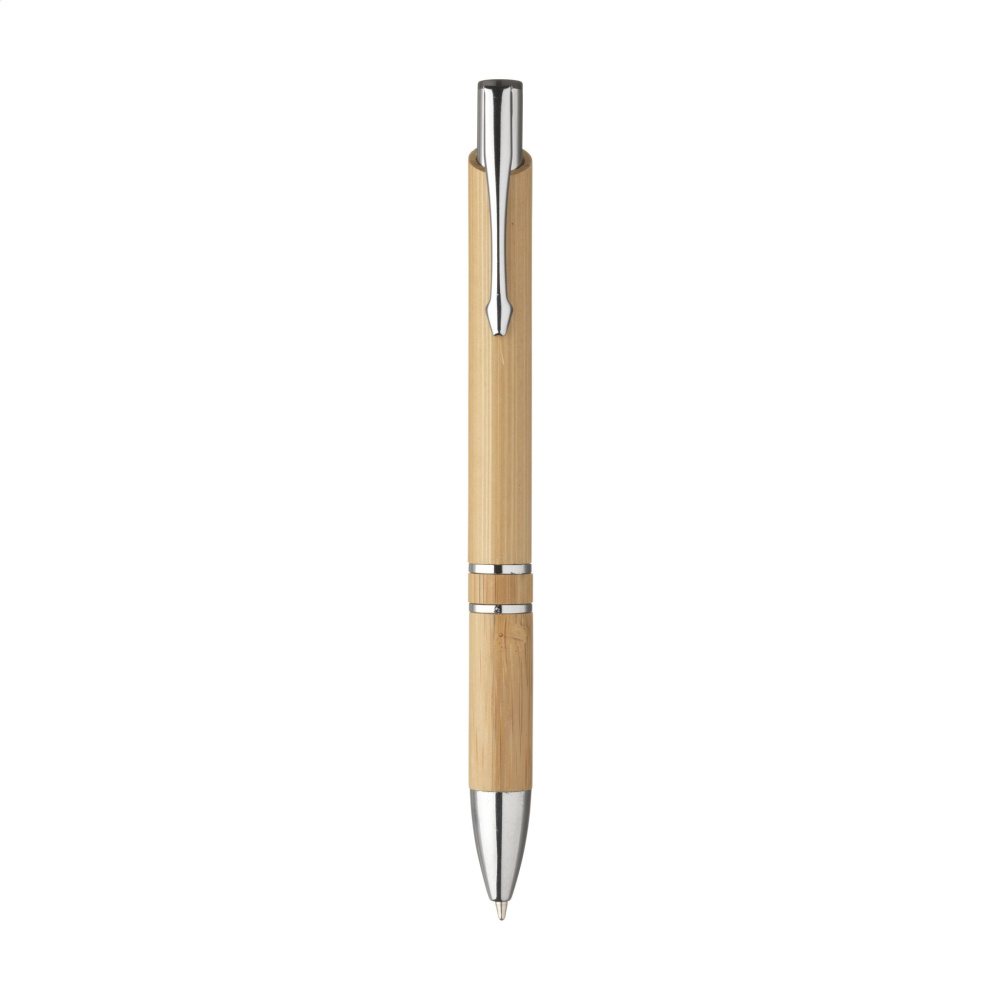 Logo trade advertising products picture of: Ebony Bamboo pen