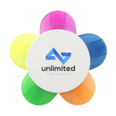 Logo trade business gifts image of: Bloom Recycled Milk-Carton highlighter