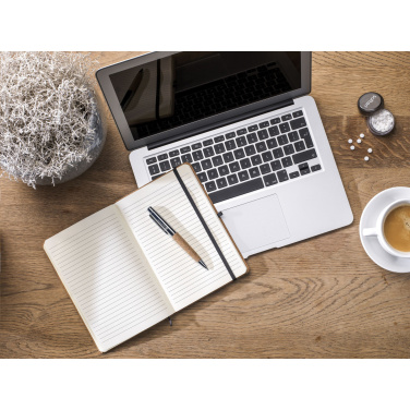 Logo trade promotional items image of: CorkNote A5 Paper notebook