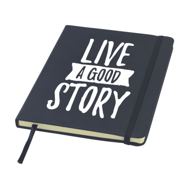 Logotrade promotional item image of: BudgetNote A5 Blanc Paper notebook