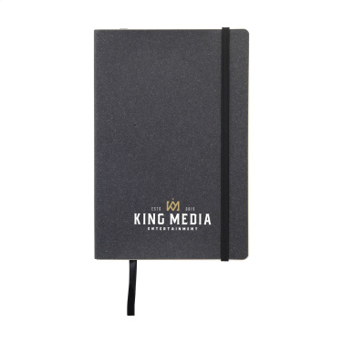 Logo trade business gift photo of: Monti Recycled Leather - Paper Notebook A5