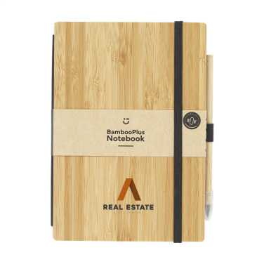 Logo trade promotional giveaway photo of: BambooPlus Paper Notebook A5 - Inkless Pen