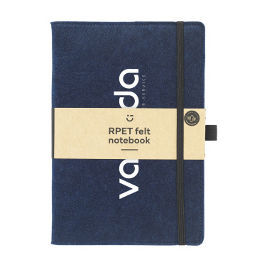 Logo trade promotional merchandise picture of: Felty GRS RPET Paper Notebook A5