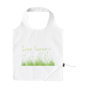 Logo trade promotional giveaways image of: Strawberry Cotton (135 g/m²) foldable bag