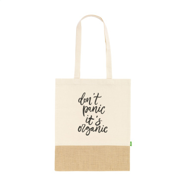 Logotrade promotional gift image of: Combi Organic Shopper (160 g/m²) bag