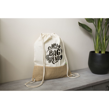 Logo trade advertising products image of: Combi Organic Backpack (160 g/m²)