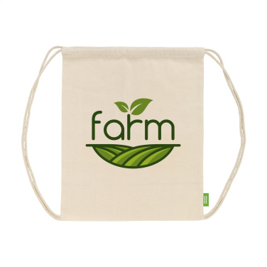 Logo trade business gifts image of: Organic Cotton GOTS Promo (140 g/m²) backpack