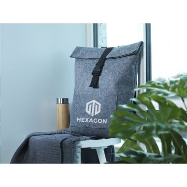 Logo trade promotional gifts picture of: Nolan GRS RPET Felt backpack