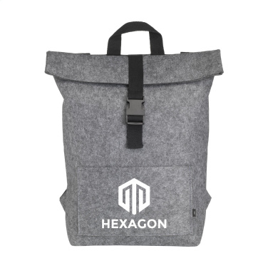 Logo trade promotional giveaways image of: Nolan GRS RPET Felt backpack