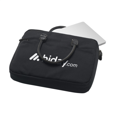 Logo trade promotional merchandise picture of: Denver Recycled Canvas 15.6-inch laptop bag