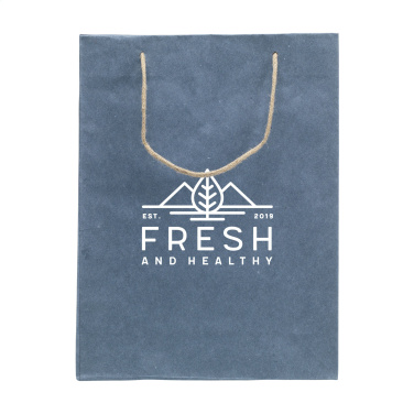 Logo trade promotional merchandise image of: Leaf It Bag recycled with jeans fibres (180 g/m²) L