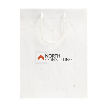 Logo trade promotional items picture of: Leaf It Bag recycled with straw fibres (180 g/m²) L