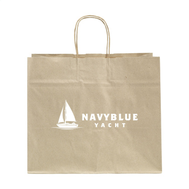 Logo trade business gift photo of: Leaf It Bag recycled grass paper (90 g/m²) XL